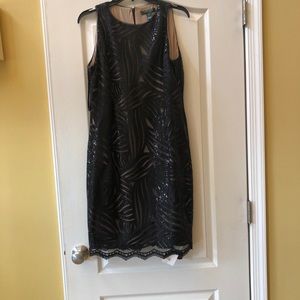 Lauren Ralph Lauren black sleeveless sequin dress